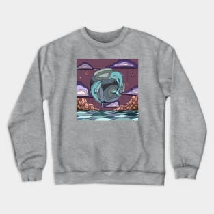 Dolphins in the sky Crewneck Sweatshirt